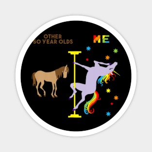 50Th Birthday Rainbow Unicorn 50 Years Old Magnet